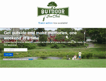 Tablet Screenshot of outdoorfunclub.com